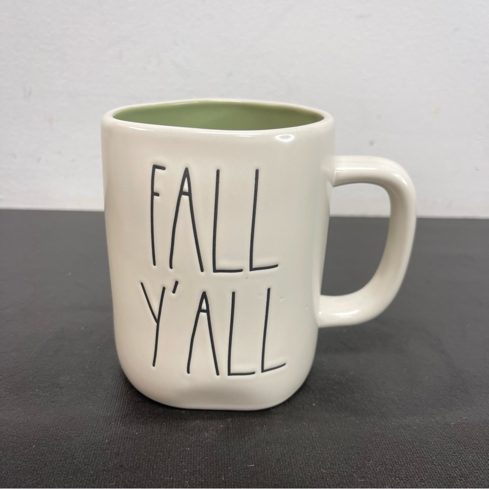 Rae Dunn Fall Ya’ll Mug w/ green interior - Picture 2 of 5